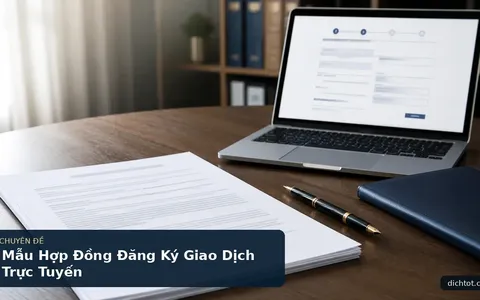 Mẫu Hợp Đồng Đăng Ký Giao Dịch Trực Tuyến