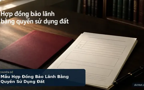 Mẫu Hợp Đồng Bảo Lãnh Bằng Quyền Sử Dụng Đất