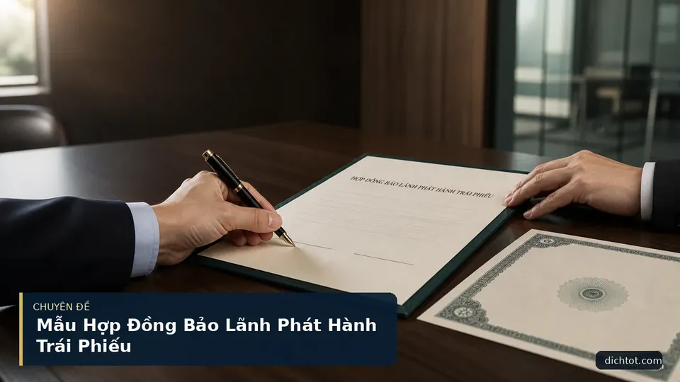 Mẫu Hợp Đồng Bảo Lãnh Phát Hành Trái Phiếu