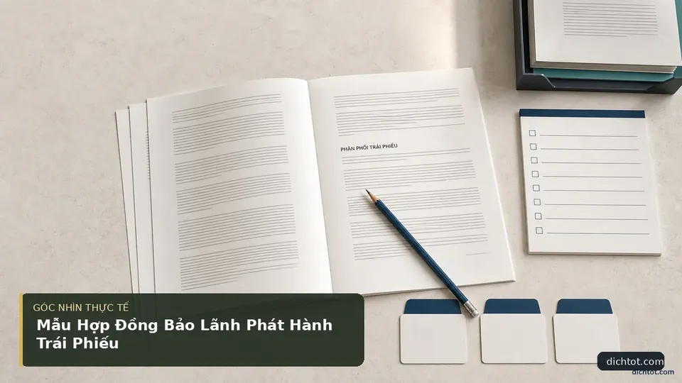 Chi tiết minh họa dịch thuật trong bài Mẫu Hợp Đồng Bảo Lãnh Phát Hành Trái Phiếu