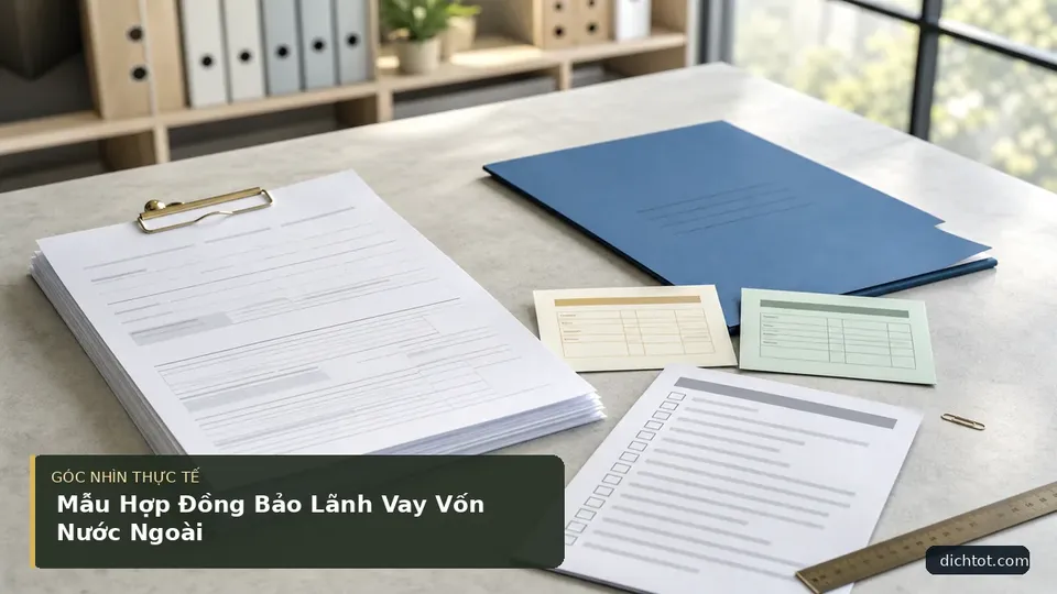 Chi tiết minh họa dịch thuật trong bài Mẫu Hợp Đồng Bảo Lãnh Vay Vốn Nước Ngoài