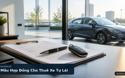 Mẫu Hợp Đồng Cho Thuê Xe Tự Lái