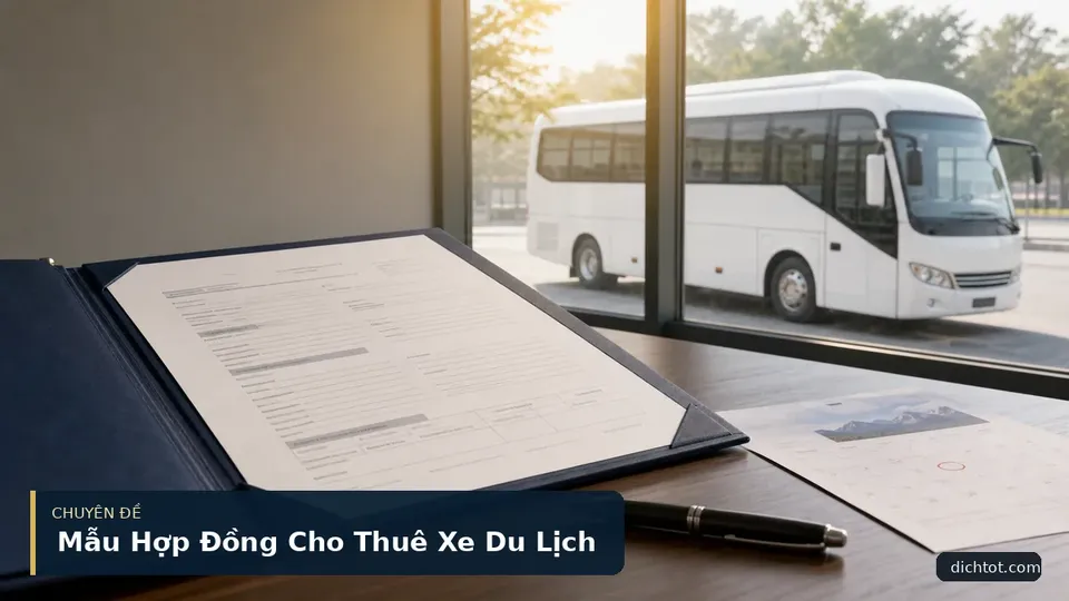 Mẫu Hợp Đồng Cho Thuê Xe Du Lịch