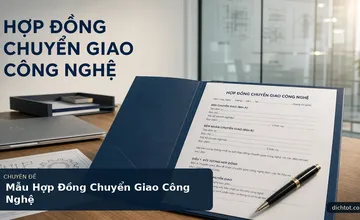 Mẫu Hợp Đồng Chuyển Giao Công Nghệ