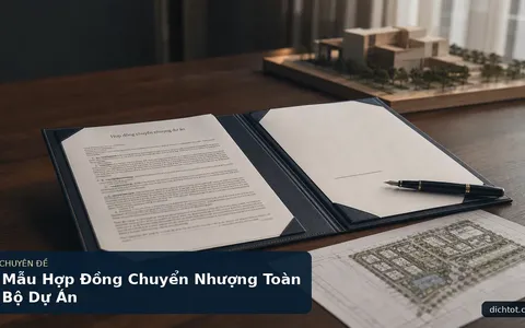 Mẫu Hợp Đồng Chuyển Nhượng Toàn Bộ Dự Án