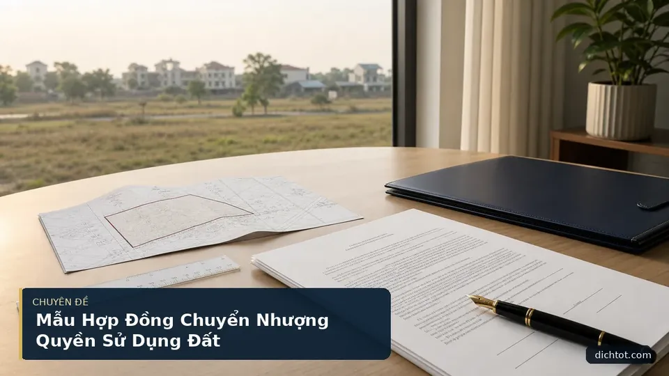 Mẫu Hợp Đồng Chuyển Nhượng Quyền Sử Dụng Đất