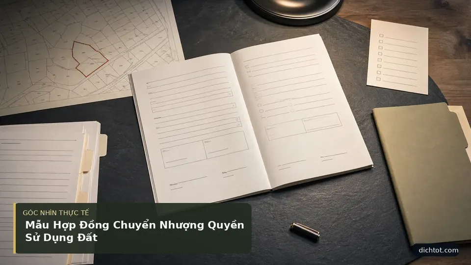 Chi tiết minh họa dịch thuật trong bài Mẫu Hợp Đồng Chuyển Nhượng Quyền Sử Dụng Đất