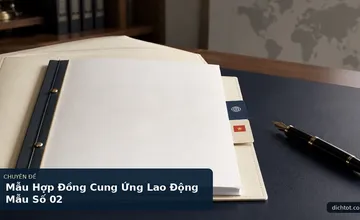 Mẫu Hợp Đồng Cung Ứng Lao Động Mẫu Số 02