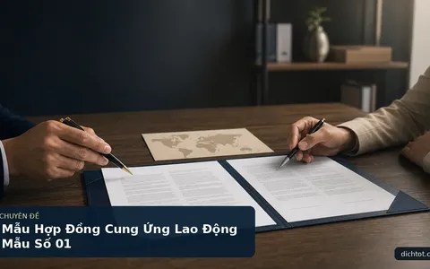Mẫu Hợp Đồng Cung Ứng Lao Động Mẫu Số 01