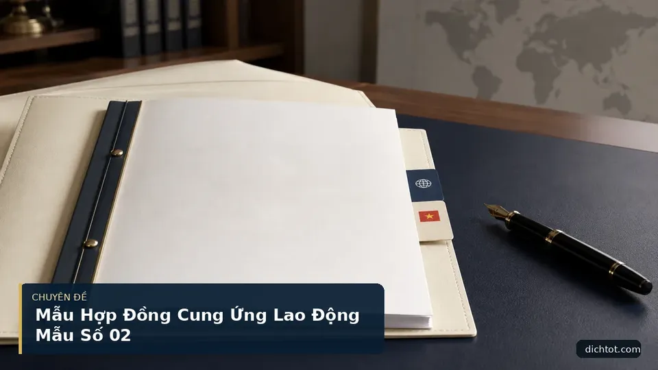 Mẫu Hợp Đồng Cung Ứng Lao Động Mẫu Số 02