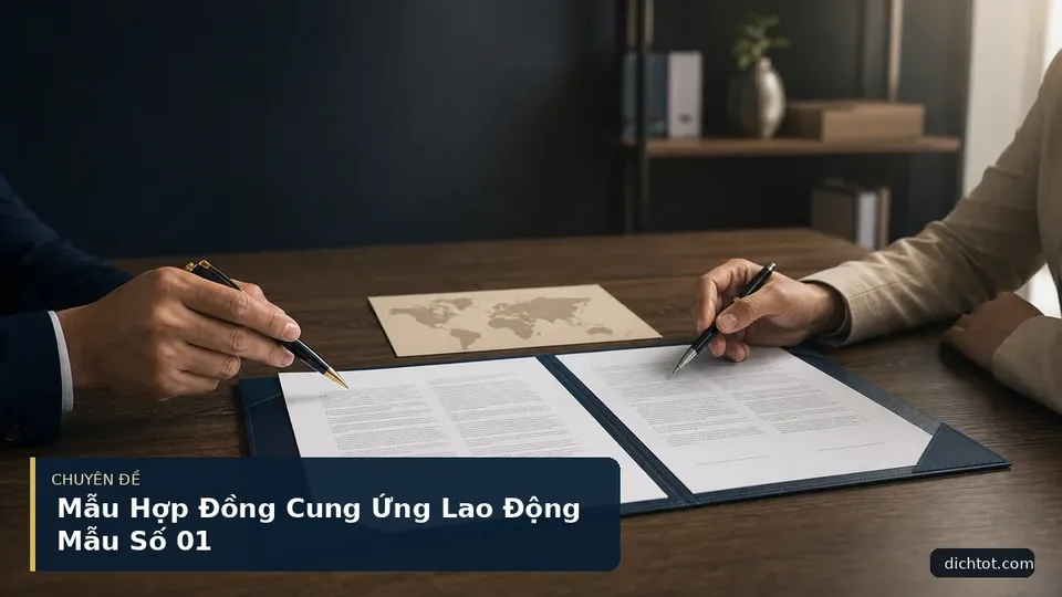 Mẫu Hợp Đồng Cung Ứng Lao Động Mẫu Số 01
