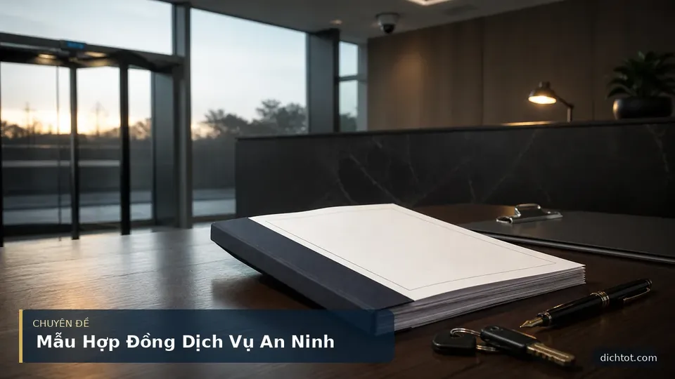 Mẫu Hợp Đồng Dịch Vụ An Ninh