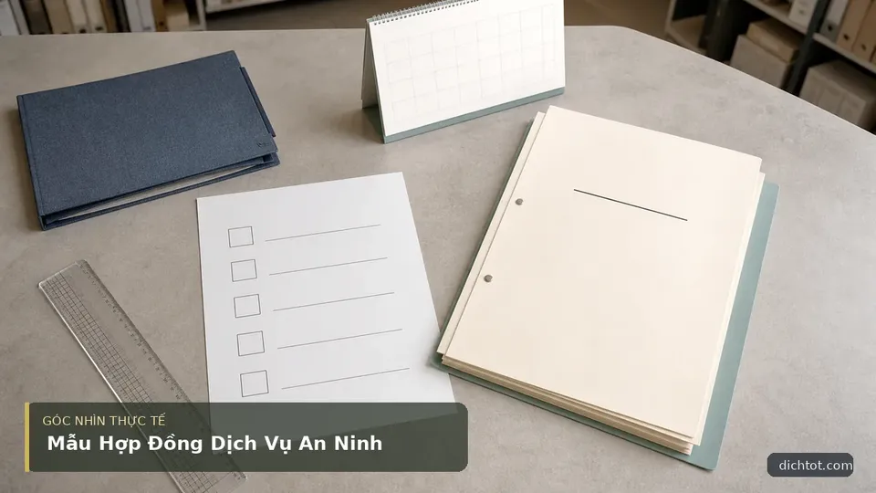 Chi tiết minh họa dịch thuật trong bài Mẫu Hợp Đồng Dịch Vụ An Ninh