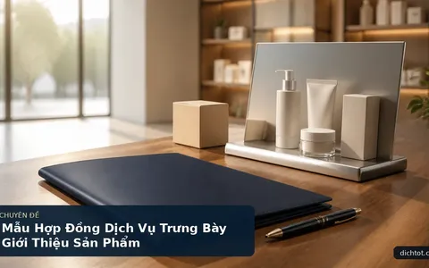 Mẫu Hợp Đồng Dịch Vụ Trưng Bày Giới Thiệu Sản Phẩm