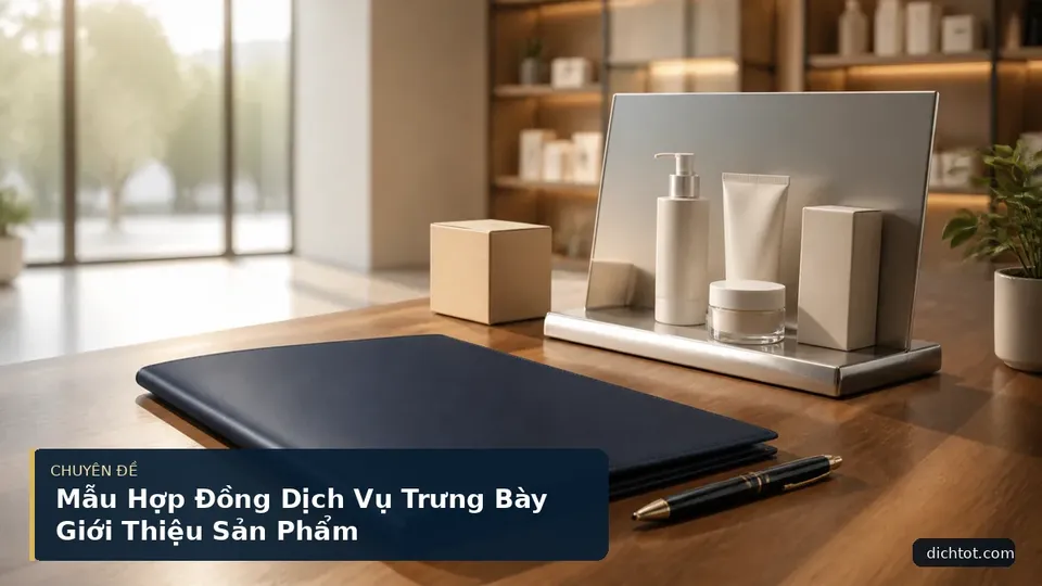 Mẫu Hợp Đồng Dịch Vụ Trưng Bày Giới Thiệu Sản Phẩm