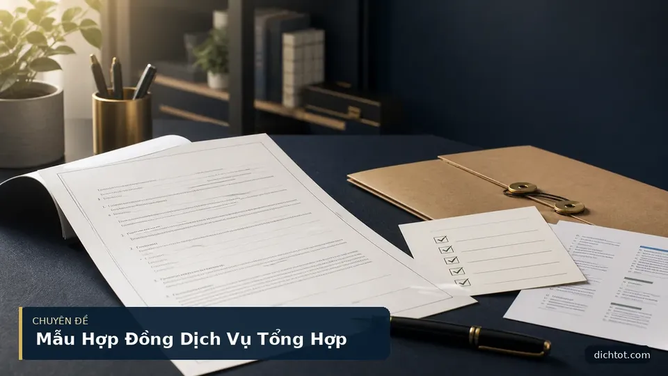 Mẫu Hợp Đồng Dịch Vụ Tổng Hợp