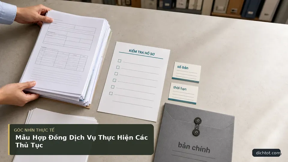 Chi tiết minh họa dịch thuật trong bài Mẫu Hợp Đồng Dịch Vụ Thực Hiện Các Thủ Tục