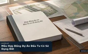 Mẫu Hợp Đồng Dự Án Đầu Tư Có Sử Dụng Đất