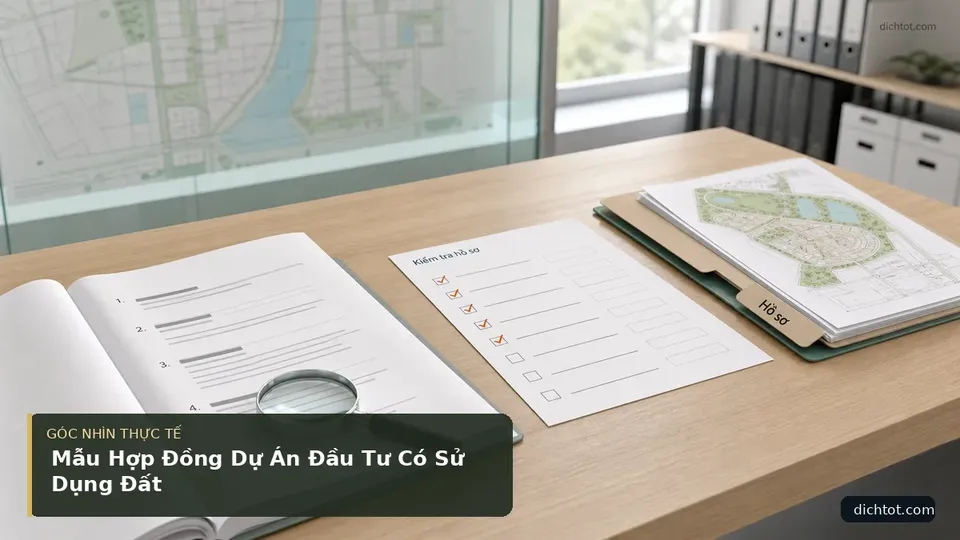 Chi tiết minh họa dịch thuật trong bài Mẫu Hợp Đồng Dự Án Đầu Tư Có Sử Dụng Đất