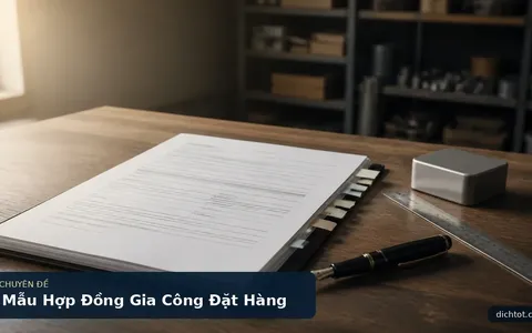 Mẫu Hợp Đồng Gia Công Đặt Hàng