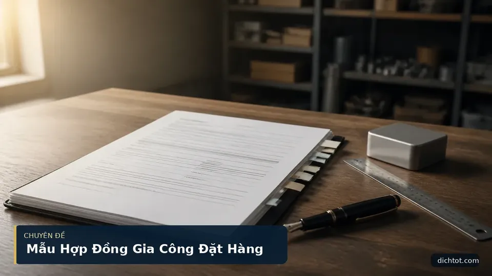 Mẫu Hợp Đồng Gia Công Đặt Hàng