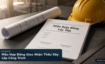 Mẫu Hợp Đồng Giao Nhận Thầu Xây Lắp Công Trình