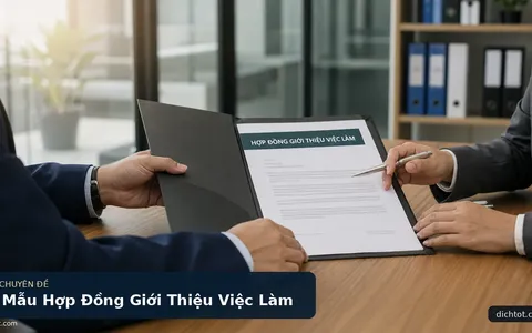 Mẫu Hợp Đồng Giới Thiệu Việc Làm