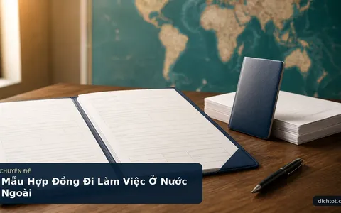 Mẫu Hợp Đồng Đi Làm Việc Ở Nước Ngoài