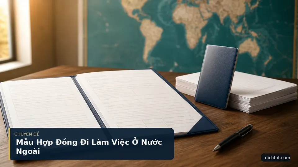 Mẫu Hợp Đồng Đi Làm Việc Ở Nước Ngoài