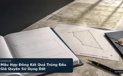 Mẫu Hợp Đồng Kết Quả Trúng Đấu Giá Quyền Sử Dụng Đất