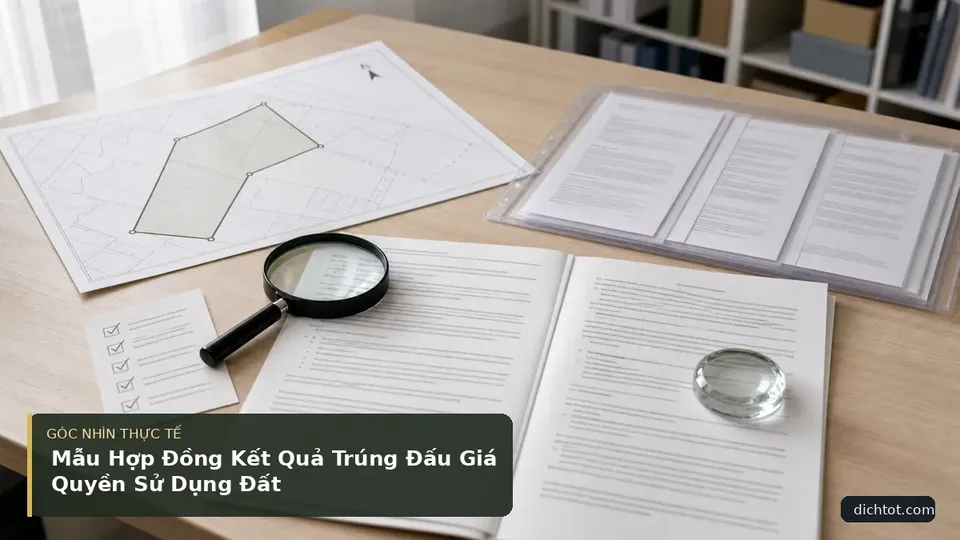 Chi tiết minh họa dịch thuật trong bài Mẫu Hợp Đồng Kết Quả Trúng Đấu Giá Quyền Sử Dụng Đất
