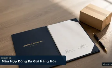 Mẫu Hợp Đồng Ký Gửi Hàng Hóa