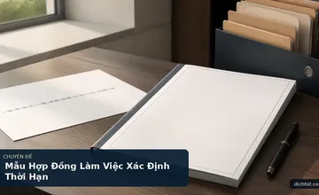 Mẫu Hợp Đồng Làm Việc Xác Định Thời Hạn