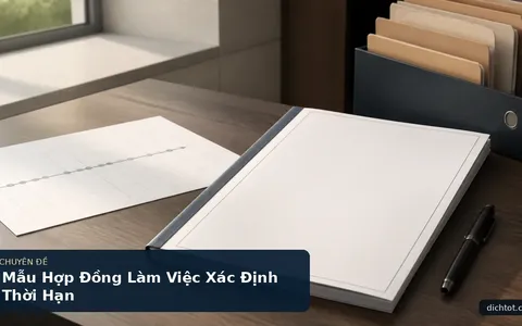 Mẫu Hợp Đồng Làm Việc Xác Định Thời Hạn