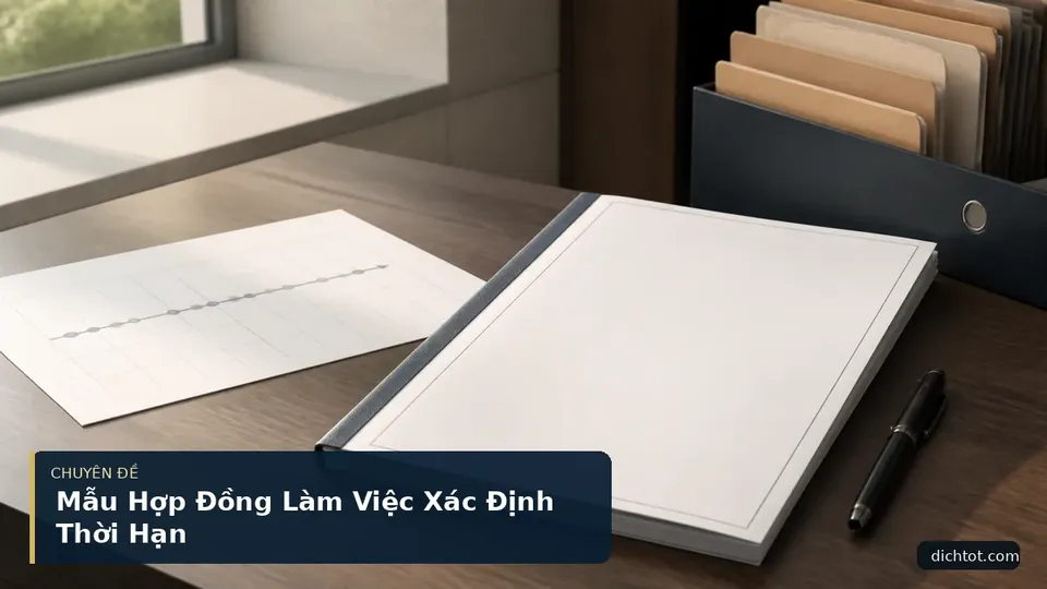 Mẫu Hợp Đồng Làm Việc Xác Định Thời Hạn