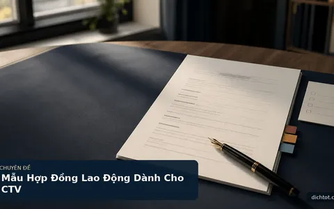 Mẫu Hợp Đồng Lao Động Dành Cho CTV