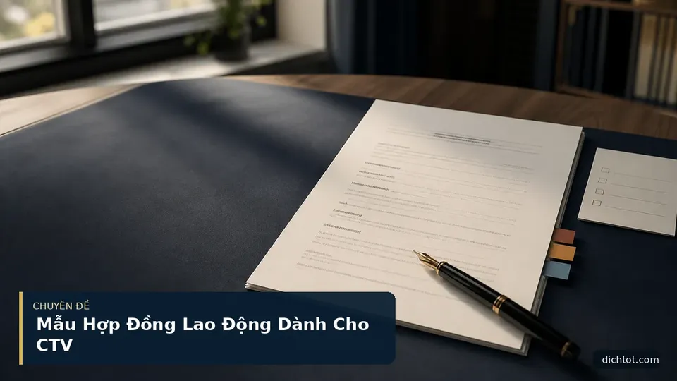 Mẫu Hợp Đồng Lao Động Dành Cho CTV