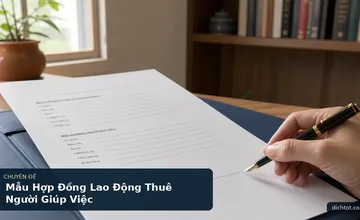 Mẫu Hợp Đồng Lao Động Thuê Người Giúp Việc