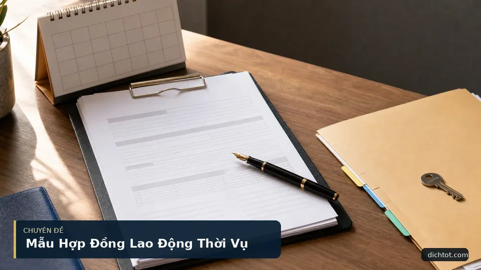 Mẫu Hợp Đồng Lao Động Thời Vụ