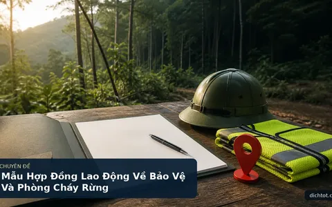 Mẫu Hợp Đồng Lao Động Về Bảo Vệ Và Phòng Cháy Rừng