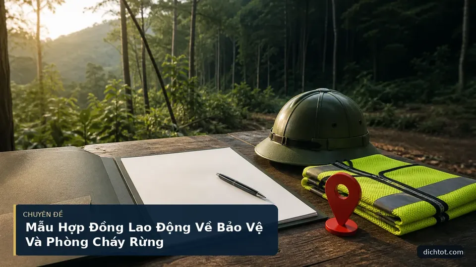 Mẫu Hợp Đồng Lao Động Về Bảo Vệ Và Phòng Cháy Rừng