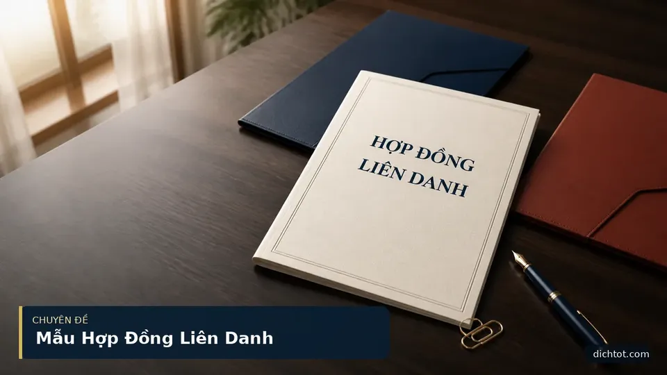 Mẫu Hợp Đồng Liên Danh