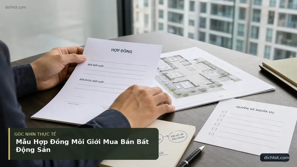 Chi tiết minh họa dịch thuật trong bài Mẫu Hợp Đồng Môi Giới Mua Bán Bất Động Sản