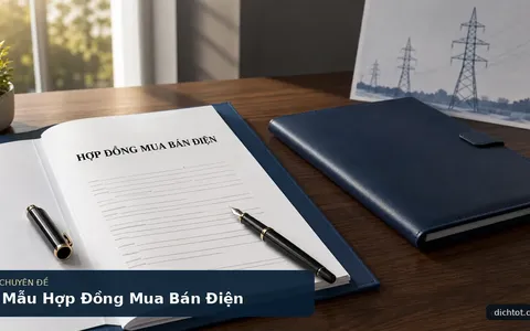 Mẫu Hợp Đồng Mua Bán Điện