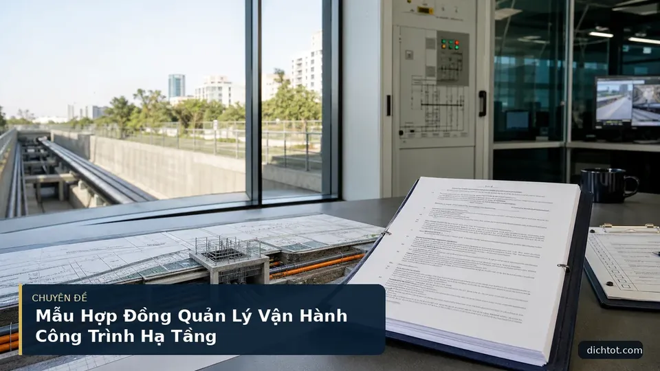 Mẫu Hợp Đồng Quản Lý Vận Hành Công Trình Hạ Tầng