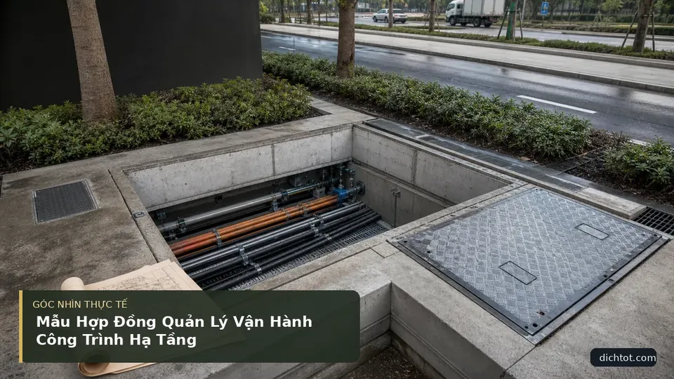 Chi tiết minh họa dịch thuật trong bài Mẫu Hợp Đồng Quản Lý Vận Hành Công Trình Hạ Tầng