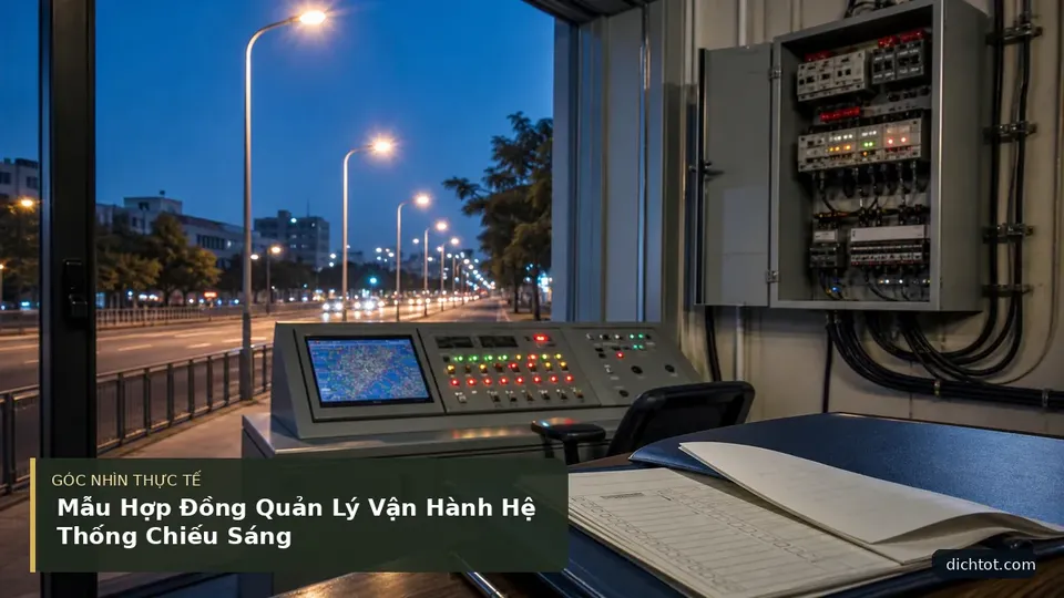 Chi tiết minh họa dịch thuật trong bài Mẫu Hợp Đồng Quản Lý Vận Hành Hệ Thống Chiếu Sáng