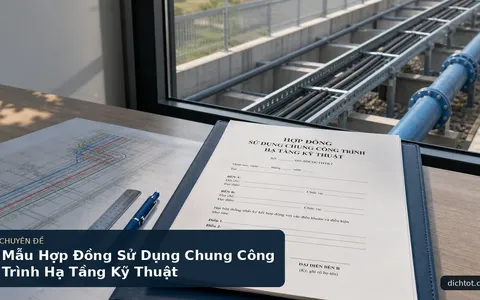 Mẫu Hợp Đồng Sử Dụng Chung Công Trình Hạ Tầng Kỹ Thuật