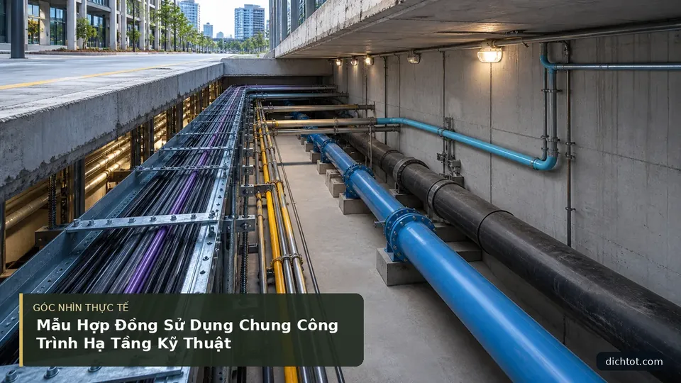 Chi tiết minh họa dịch thuật trong bài Mẫu Hợp Đồng Sử Dụng Chung Công Trình Hạ Tầng Kỹ Thuật