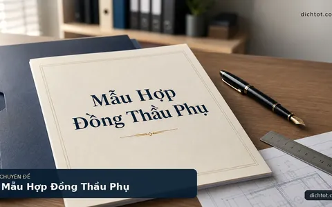 Mẫu Hợp Đồng Thầu Phụ